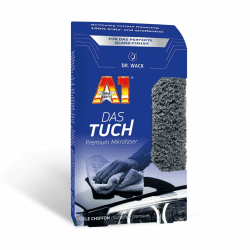 DR. WACK DAS Tuch Mikrofasertuch 40 x 40 cm - extrem weiches & saugstarkes Reinigungstuch für Auto - 100% fusselfreies Poliertuch - kratzfreie & schonende Autoreinigung - Hochwertige Autopflege Mikrofasertuch (40 x 40 cm)