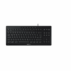 CHERRY STREAM KEYBOARD TKL, Kabelgebundene Tastatur ohne Nummernblock, Deutsches Layout (QWERTZ), Leiser Tastenanschlag, Einzigartiges Tippgefühl, Schwarz Schwarz Deutsches Layout - QWERTZ