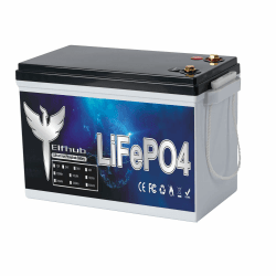 Elfhub 12V 300Ah LiFePO4 Autobatterie mit Bluetooth Eingebauter 200A BMS,3840Wh Deep Cycle Lithium Batterie, 4000+ Zyklen, Ideal für Wohnmobil, Solar Trailer 12V 300Ah mit Bluetooth