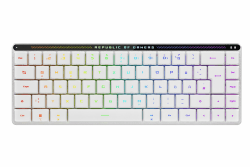 ASUS ROG Falchion RX Low Profile 65% kabellose Gaming-Tastatur (QWERTZ-Layout, optische ROG RX Low-Profile-Switches, Bluetooth, 2,4-GHz-RF Wireless, kabelgebunden USB, MacOS kompatibel, weiß) Wireless ROG Falchion RX Low Profile Weiß