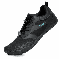 Mabove Barfußschuhe Winterstiefel Herren Damen Traillaufschuhe Warm Gefüttert Winterschuhe Schneestiefel 40 EU Ganz Schwarz
