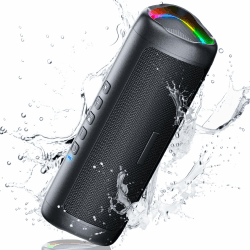 UOHHBOE Bluetooth Lautsprecher Bluetooth 5.3 Tragbarer Musikbox Bluetooth Box mit TWS Stereo RGB Lichter 24 Stunden Laufzeit 30 Meter Bluetooth Reichweite Freisprechfunktion IPX5 Wasserdicht