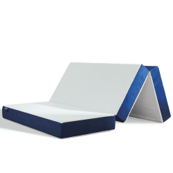 Molblly Klappmatratze, 75 x 195 x 15 cm Faltmatratze, druckreduzierender Memory-Schaum, H3, waschbarer Bezug, blaue feuerfeste Klappmatratze, Reise, Camping, Boden, Gästematratze (75 x 195 x 15) 75×195×15 15cm