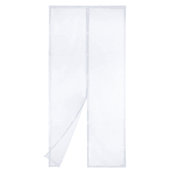 Apalus VP Fliegengitter Tür, Magnet Insektenschutz Balkontür 90x200 cm, 2 x Langlebiger als der Apalus Klassiker, Katzenkrallen Sicher, Stärkere Magneten, 3.8 cm Breites Klettband, Nicht Kürzbar 90x200 cm Weiß