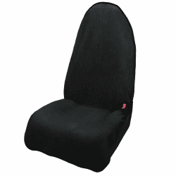 Leader Accessories universeller Autoschonbezug weicher Kord Sitzauflage 3-lagige 100% wasserdicht Autositzbezug als Überwurf rutschfest Schutzbezug Fahrersitz Beifahrersitz Vordersitz Schwarz Schwarz(Kord) Einzelsitz