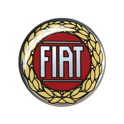 Fiat 21209 3D Aufkleber Offizielles Logo Rot, Durchmesser 58 mm