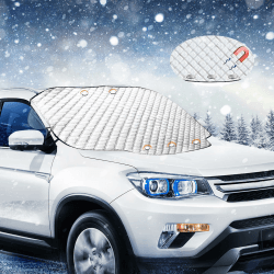 Frontscheibenabdeckung,Autoabdeckung winter autoscheibenabdeckung,Ultra-Dick Frontscheibenabdeckung Winter,Windschutzscheibenabdeckung,Auto Abdeckplane Winter Frontscheibe Abdeckung Gegen EIS,Frost M Größe:145*110 CM