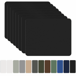 Nylon Selbstklebende Patches, OAZ 8 Stück 20x15cm Selbstklebender Wasserdichte Reparatur Patch, Nylon Flicken Selbstklebend Schwarz, für Zelte, Daunenjacke, Schlafsack, Tasche Schwarz 20x15cm 8er