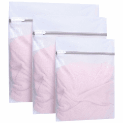 BAGAIL Mesh Wäschesäcke für Waschmaschine Wäschenetz Wäschetasche Wäschebeutel Laundry Bag für Empfindliches, Bluse, Schuhe, BH, Unterwäsche, Babykleidung, Wash Bag 3 Set - 1L, 1M, 1S Weißes Netz