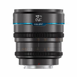 SiRUI Night Walker 24mm T1.2 Cine Objektiv Objektive Lens Lenses, große Blende, manueller Fokus(Modell MS24E-G, E-Mount, Metallgrau) 24mm Grau