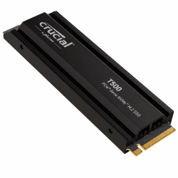 Crucial T500 SSD 2TB PCIe Gen4 NVMe M.2 Interne PS5 SSD Festplatte mit Kühlkörper, bis 7400MB/s, Laptop und Desktop kompatibel, Microsoft DirectStorage - CT2000T500SSD5 T500 Kühlkörper (PS5) 2TB