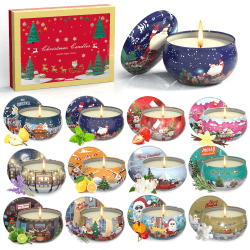 Primevolve Duftkerzen Geschenkset 12 Stück 2.5 OZ，Geburtstagsgeschenk für frauen, Geschenke für Frauen，Personalisierte Geschenke für Weihnachten,Jahrestag, Bad, Yoga, Kleine Geschenke für Frauen Rosa