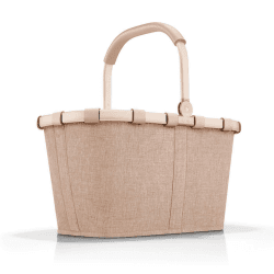 reisenthel carrybag twist coffee– Stabiler Einkaufskorb mit viel Stauraum und praktischer Innentasche – Elegantes und wasserabweisendes Design