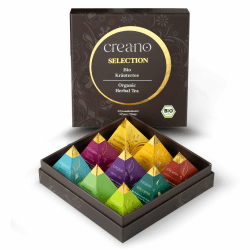Creano Premium Bio Kräutertee Geschenkset „ORGANIC HERBAL TEA“ - 9 Pyramiden-Teebeutel in 9 unterschiedlichen Sorten - 22,5g - NEUHEIT 2024* 9er Set