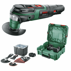 Bosch Multifunktionswerkzeug AdvancedMulti 18 (ohne Akku, 18-Volt-System, Universal-Zubehör-Set, in SystemBox | Größe S) - Amazon Edition 18V Premium Set | Ohne Akku | im Koffer