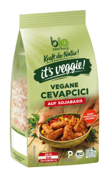 biozentrale it´s veggie! Vegane Cevapcici auf Sojabasis | 170 g | Soja aus Österreich | hoher Proteingehalt Cevapcici 1er Pack
