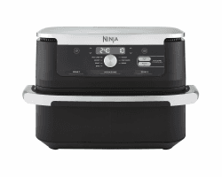 Ninja Foodi FlexDrawer Dual Zone Heißluftfritteuse, Airfryer mit 10,4-Fach und herausnehmbarem Trenner, Antihaftbeschichtung, spülmaschinenfester Korb, 7-in-1, Schwarz AF500EU Flexible Schublade 10.4L Schwarz