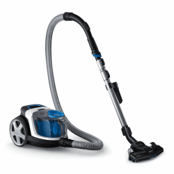 PHILIPS PowerPro Compact Staubsauger – Leicht, Kabellos und Beutellos, 900 W Saugleistung, TriActive Düse Für Hartböden und Teppich, Allergy H13 HEPA-Filter, PowerCyclone 5 Technologie (FC9332/09) 1,5L Weiß