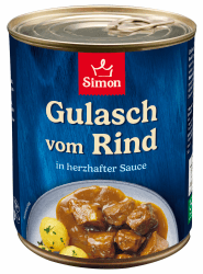 Werner Simon Delikatess Rindergulasch 800g 800 g (1er Pack)