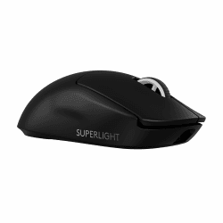 Logitech G PRO X SUPERLIGHT 2 LIGHTSPEED Kabellose Gaming-Maus, West Europa Verpackung, Lightweight, 60g, 8K-Abrufrate, 44K DPI, 5 programmierbare Tasten, USB-C, PC & Mac - Schwarz Generation 2 Maus Schwarz