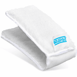 BRUSHYZ® Lamellenreiniger Raffstore Reinigungsbürste Jalousien Reiniger Bürste - 2X Ersatz Reinigungspads 2x Ersatz-Reinigungspads