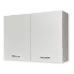 Stella Trading WOW Moderner Hängeschrank Küche in Weiß - Geräumiger Küchenschrank mit viel Stauraum - 100 x 72 x 31 cm (B/H/T)