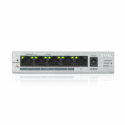 Zyxel Gigabit Unmanaged PoE+ Switch mit 5 Ports (davon 4 mit PoE) und einem PoE-Budget von 60 Watt, Lifetime Garantie [GS1005HP] Single