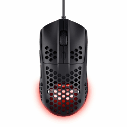 Trust Gaming GXT 928 Helox Gaming Maus, Ultraleichte Kabelgebundene USB Maus 65g, Einstellbare DPI (200-6400), Optischer Sensor, 6 Programmierbare Tasten, RGB-Beleuchtung für Gaming PC MMO - Schwarz Helox - kabelgebundene - 6400 DPI Schwarz