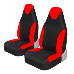 AUTOYOUTH Autositzbezüge Vordersitze Kreative Rennsport-Stil Sitzbezüge Auto Einteiliger Autoschonbezüyge, Rot