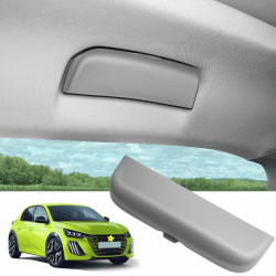 SKTU Auto Brillenetui für Peugeot 208 2008 308 3008 5008 Sonnenbrillenhalter Brillen Aufbewahrungsbox ABS-Material Grau XL Version-Grau