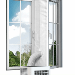 KLIM Fensterabdichtung für mobile Klimageräte Elfenbein