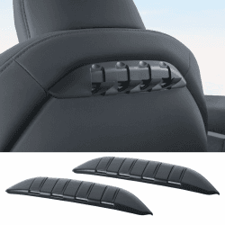 TOPABYTE 2 Stück Autositz Rückenhaken für Tesla Model Y/3/S/X Handtaschen Rucksack Einkaufstüten Aufhänger Autohaken Kopfstützen Organizer Geldbörsen Haken Aufhänger Hooks-Hidden