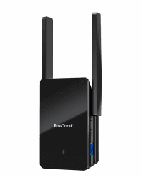 BrosTrend AX1500 WiFi 6 WLAN Verstärker Dualband 1201Mbit/s 5GHz & 300Mbit/s 2.4GHz, WLAN Repeater Gigabit LAN Port, Internet Verstärker Kompatibel zu allen WLAN Routern (Nicht für Telekom Magenta-TV)