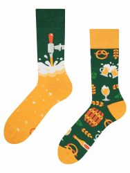 Dedoles Socken Unisex Damen Herren & Kinder Baumwolle viele lustige Designs Fussball Fahrrad Pferde Pflanzen Feuerwehr Geschenk links rechts verschieden 43-46 Kneipe