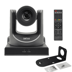 SMTAV NDI-Kamera, 30-facher Optik-Zoom, SDI+HDMI+IP-Streaming zur gleichen Zeitausgabe, 1080p @ 60 Full HD Broadcast und Konferenz-PTZ-Kamera, POE-unterstützt