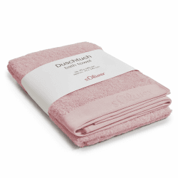 s.Oliver Duschtuch 70x140 cm - 100% Baumwolle, 600 g/m², weich & saugstark, Badetuch rosa 1x Duschtuch Rosa