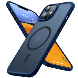 TORRAS Guardian-Mag für iPhone 12 Hülle, iPhone 12 Pro Hülle für MagSafe [Zertifiziert Stoßfest] Handyhülle iPhone 12/12 Pro Schutzhülle iPhone 12 Case Samtige Touch Blau iPhone 12/12 Pro Blau