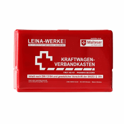 Leina-Werke 110298 KFZ-Verbandkasten Leina-Star II, Rot/Weiß Red/White