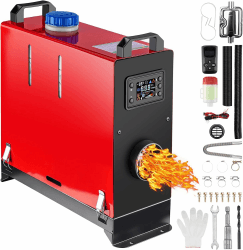 Redriver Diesel Standheizung, 12V/24V Air Heater, 10 Min Schnellaufheizung, Timer, Überhitzungsschutz, Leise Heizung, LCD-Display, Fernbedienung, für Auto, LKW, Wohnmobil, Boot 2KW 5KW 8KW Rot 8KW Bluetooth