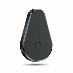 Hoxe Schlüsselfinder Key Finder, Air Tracker Kompatibel mit Apple Wo ist (Nur iOS), Bluetooth Smart Tag for Schlüssel/Koffer/Gepäck, Lauter Piepton, Austauschbarer Akku, 1-Pack 1 Pack Schwarz