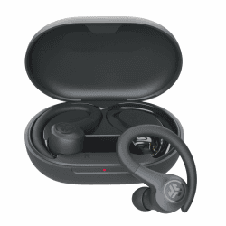 JLab Go Air Sport+ Kopfhörer Bluetooth, Sportkopfhörer 35+ Std., True Wireless In Ear Kopfhörer kabellos für Läufer, Joggen, IP55-schweißresistent, USB-C Ladecase, Be Aware-Modus, Graphit Go Air Sport+ Graphit