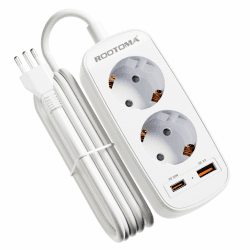 Adapter Schweiz Deutschland mit PD20W USB Schnellladegerät, Adapter Schweiz, 2-Fach Steckdosenadapter für Schweiz, Jordanien, Madagaskar, Malediven, Liechtenstein, Ruanda, 1,5M Kabel, Typ J Schweiz Reiseadapter