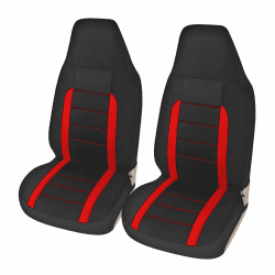 AUTOYOUTH Autositzbezüge Vordersitze Eimer Sitzbezüge Auto Einteiliger Autositzschoner Innenraum Universal Fit Auto Sitzbezüge Autositzauflage für Autositz Zubehör, Rot