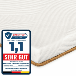 Newentor® Matratzen Topper 140x200cm H1 H2, Matratzentopper 140x200 Schlafsofa Bett Gel, Matratze Topper 140x200 Bezug Boxspringbett Matratzenschoner Auflage, 5CM Höhe 140x200x5cm H2 - bis 80KG