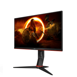 AOC Gaming 24G2SP - 24 Zoll FHD Monitor, 165 Hz, 1 ms, FreeSync Premium (1920x1080, VGA, HDMI, DisplayPort) schwarz/rot 165Hz - IPS ohne USB-Hub 24 Zoll FHD