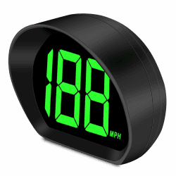 WODHMIEY Digital Speedometer,GPS tacho HUD Digital Car Speedometer LED Große Schriftanzeige USB-betrieben GPS Beidou Dual-Mode-Chip für alle Fahrzeuge Anschluss (Grün MPH)