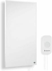 Könighaus Infrarot Heizung 1200 Watt mit TÜV SÜD + 10 Jahre Herstellergarantie ✓ Doppelter Überhitzungsschutz ✓ Heizkörper für 1-29 m² ✓ inkl. Integriertem Smart Thermostat und App 1200 Watt + kabelgebundenes Smart Thermostat