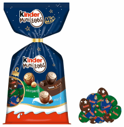 kinder Mini Eggs Mix – gefüllte Schokoladen-Spezialität zu Weihnachten – 260g