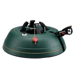 KRINNER® Weihnachtsbaum Christbaumständer PREMIUM XL grün inkl. Fußpedal- und Einseiltechnik Sicherheitsglocke für Baumhöhe bis 3,0m und 4,5l WassertankMADE IN GERMANY 94145 11.5 cm