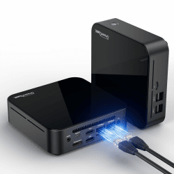 DreamQuest Mini PC Windows 11 vorinstalliert,12th Ιntel Alder Lake N100 (bis 3.4GHz) 16GB RAM+512GB SSD Mini Desktop Computer Kommt mit Type-C (20 Gbit/s) 4K HDMI,WiFi 5,BT5.2,Gigabit Ethernet N100-16GB+512GB